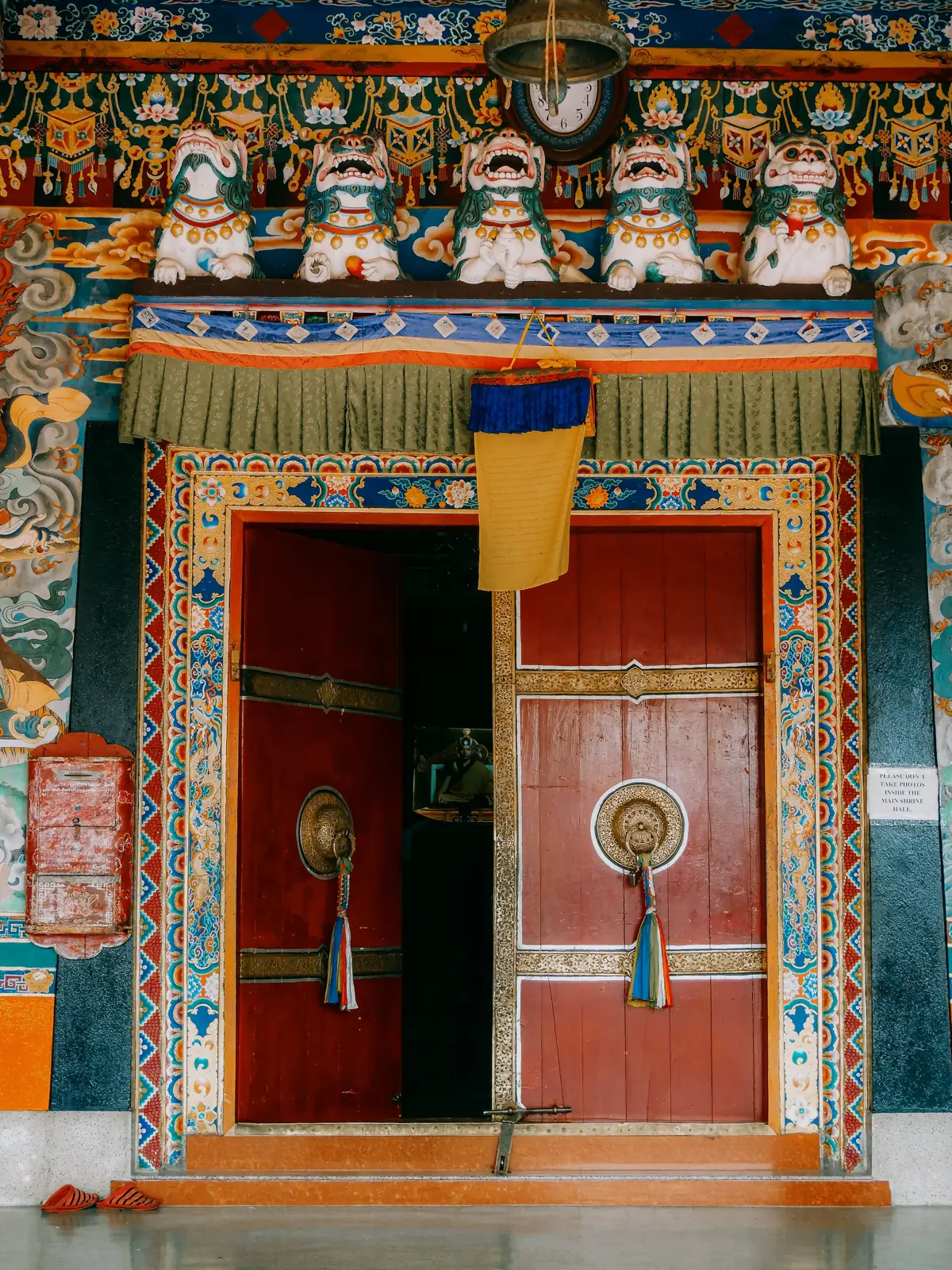 Gangtok monastery door
